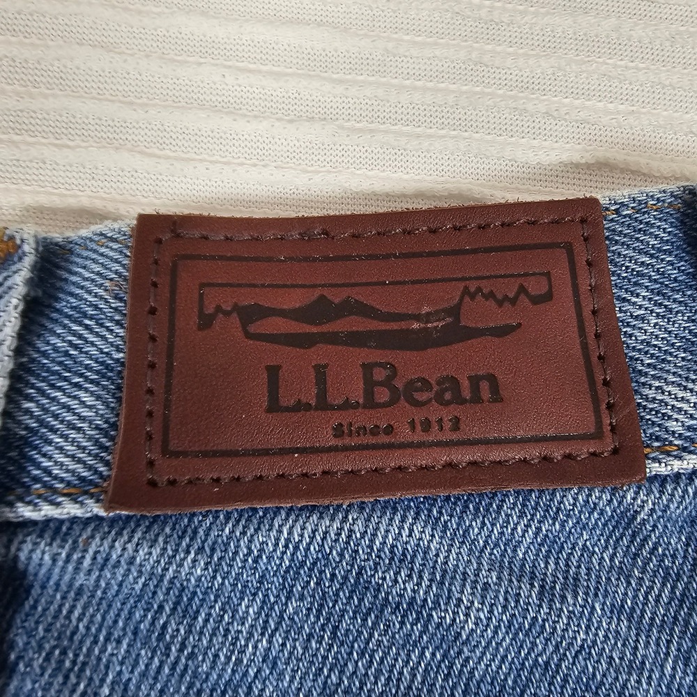 LL Bean Classic Fit Blue Jeans Mens 34x29 Medium Wash Straight Leg Denim 220626 - Picture 5 of 6